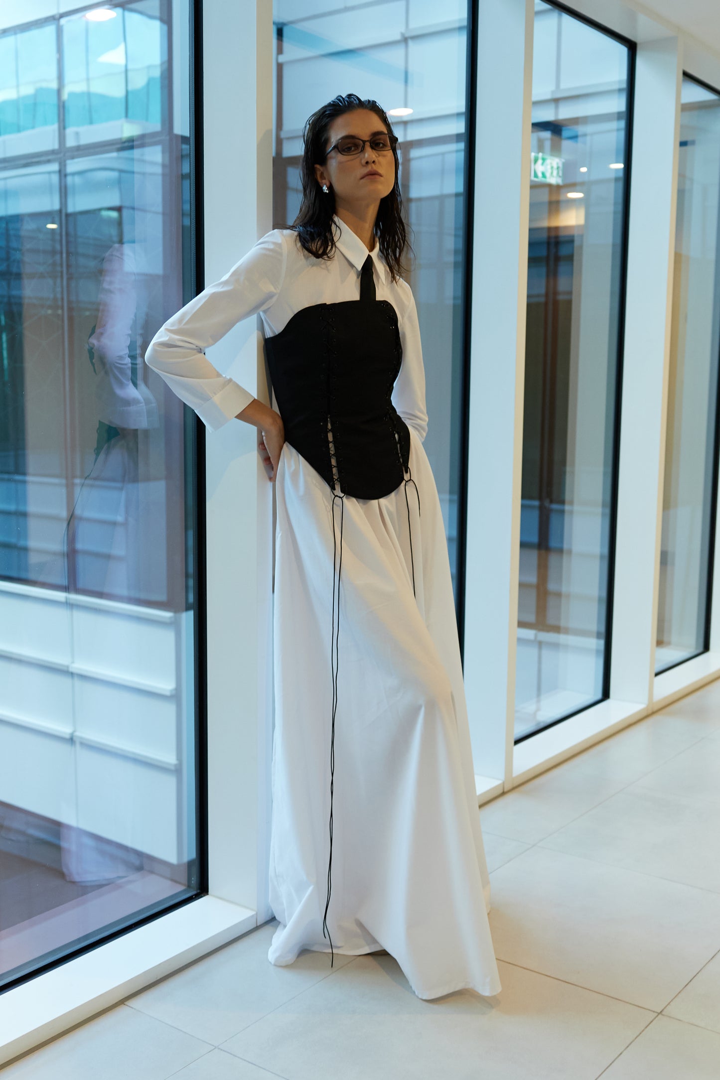 White Maxi Shirt Dress
