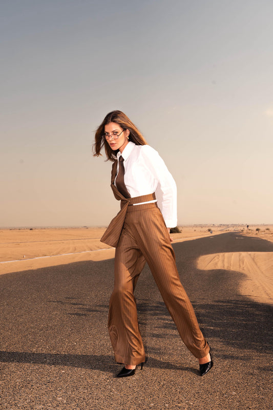 Brown Tailored Trousers