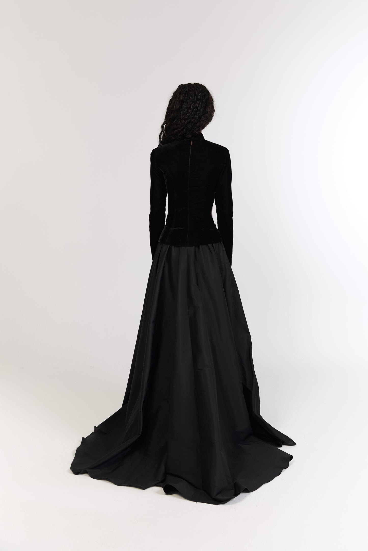 Black Maxi Dress with Cutout